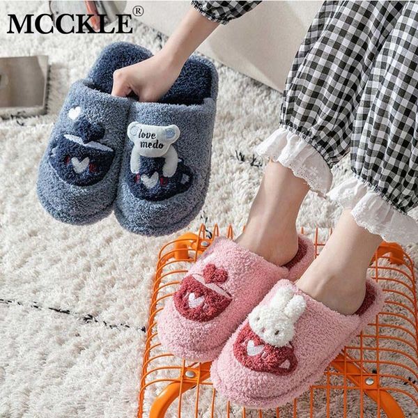 

women winter slipper house shoes cute rabbit cartoon fur plush couple shoes fashion ladies slippers bedroom non slip woman x1020, Black