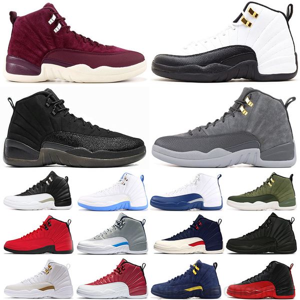 

new mens basketballs shoes jumpman 12s dark concord 12 reverse flu game gold 11s 25th anniversary 11 bred women sports sneakers gh9j