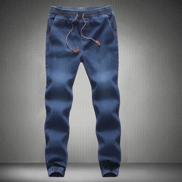 

men's jeans 2021 streetwear hiphop personality men side zipper ripped fashion male destroyed skinny 2 colors denim pants 8316, Blue