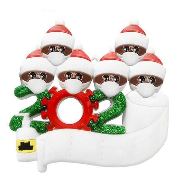 

3d пвх карантин christmas party decoration gift продукт персонализированное семейство 2.3.4 украшение pandemic социального дистанцирования