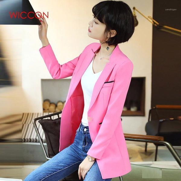 

fashion autumn women blazer 2020 full sleeve blazer women white black blue rose red long casual coat size s-3xl1