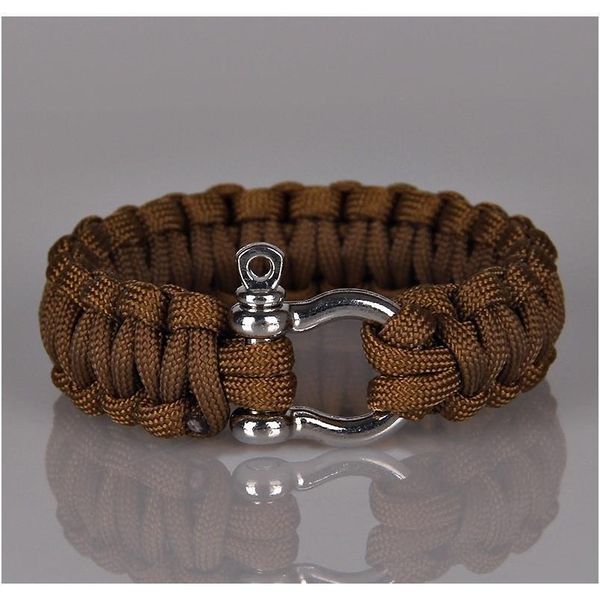 

handmade outdoor camping survival bracelet men women paracord parachute rope bracelet homme braided jewelry handmade outdoor f wmtvuk