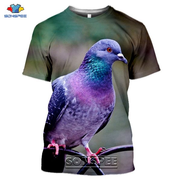 

animal bird pigeons 3d print shirts hentai aesthetic harajuku men clothing