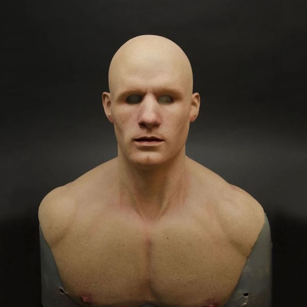 

2021 latest old man face creepy halloween costume realistic latex wrinkle masquerade carnival mask head helmet new