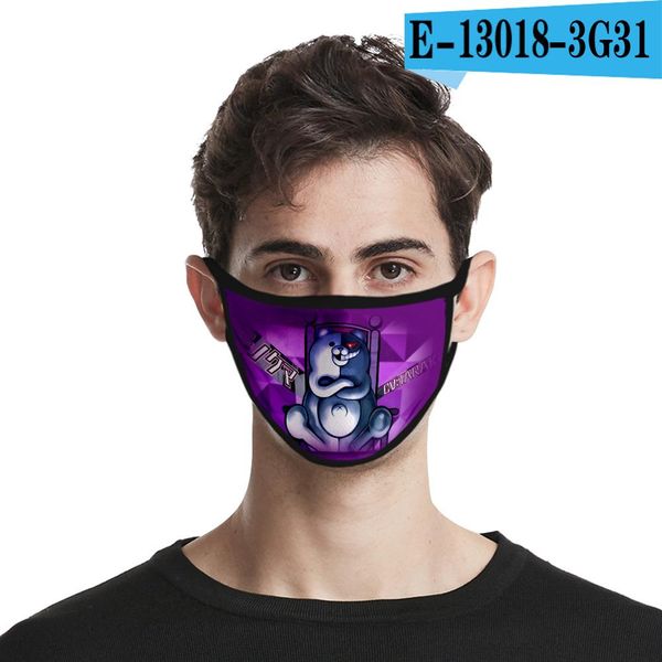 

черные белого 3ddigital печать пыл мода печати лед шелк моющегося маска mens женщины пользовательского bbysck bdehome, Black