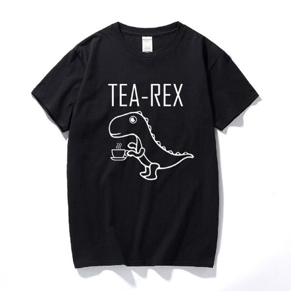 

tea rex mens funny joke pun jurassic dinosaur drink coffee novelty gift short sleeve summer camisetas hooded sweatshirt hoodie men t shirt