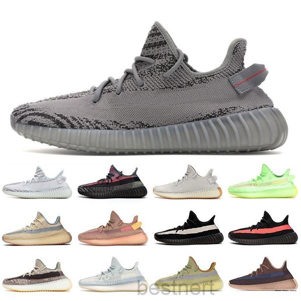 

3m reflective kanye west v2 women men casual shoes yecher ash stone clay earth desert sage carbon cinder sports sneakers 36-47 1# jk5g, Black