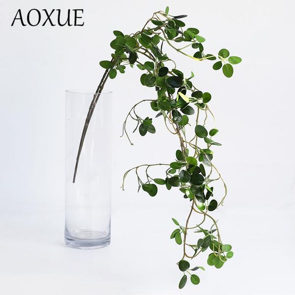 

104cm simulation rattan eucalyptus leaf green plants vine home wedding decoration green plants artificial plastic fake flower