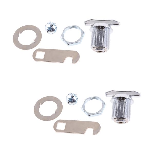 

2pcs 20mm keyless cam turn lock for door cabinet mailbox drawer cupboard