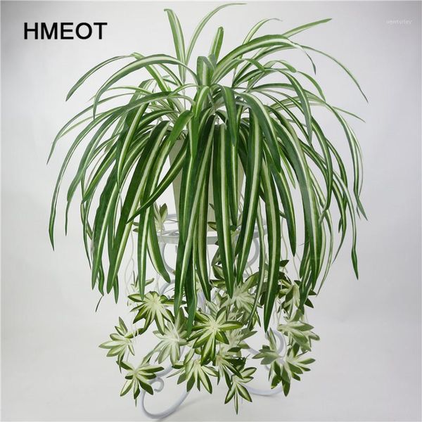 

decorative flowers & wreaths 65cm 5 heads artificial plants wall hanging chlorophytum green pvc fake flower simulation leaves home garden de