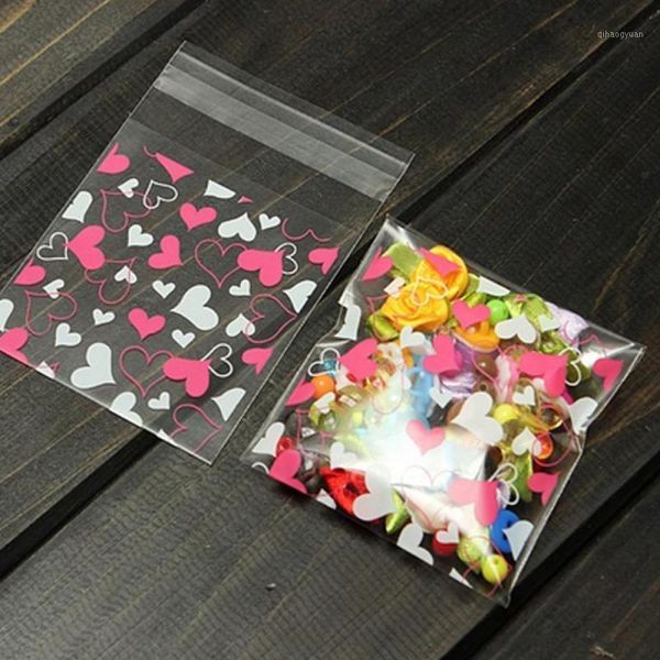 

100 x self adhesive cookie candy package gift bag cellophane party birthday new1