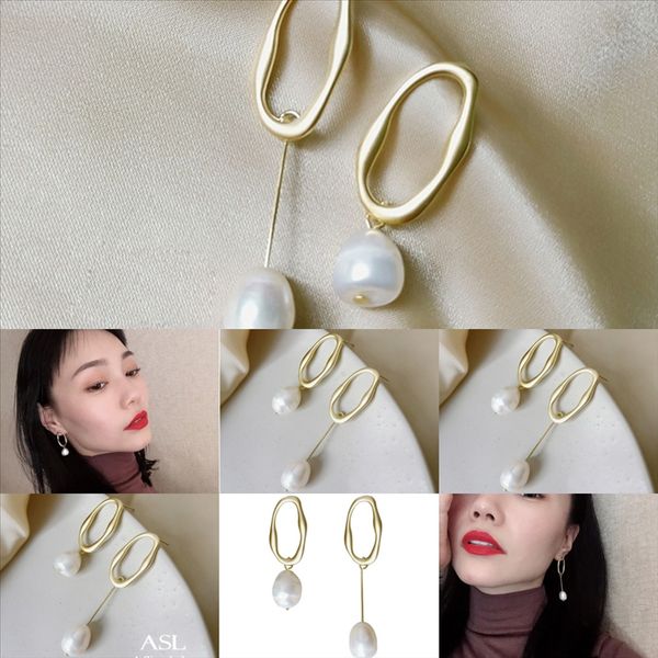 

av4 ins sparkling diamond zircon crystal beautiful bubble long dangle stud earrings for pearl girls fashion women butterfly, Golden