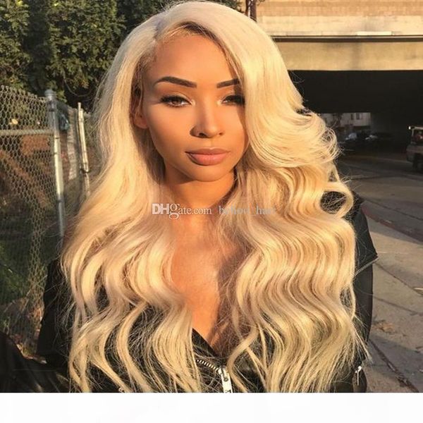 

brazilian body wave full lace wigs for women 613 blonde human hair lace front wigs glueless lace wigs, Black;brown
