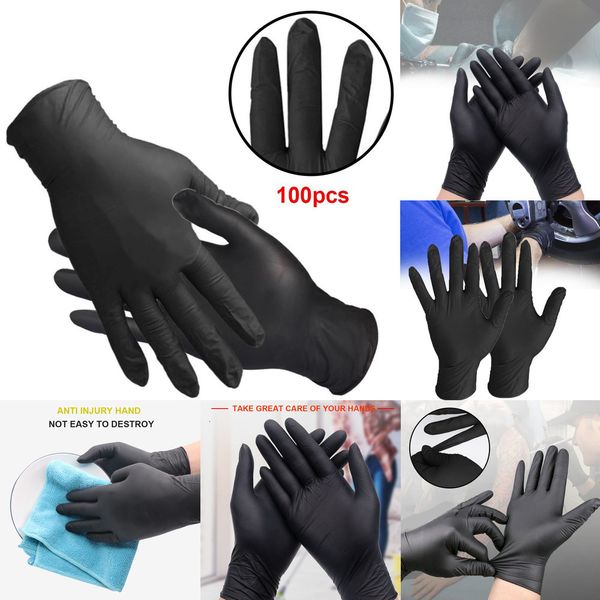 

mechanic slip disposable nitrile waterproof gloves anti 0avy100pcs latex tattoooutlet9ygj