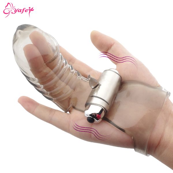 

silicone vibrating finger sleeve intimate products vaginal clitoris stimulation finger massager bullet vibrators for women