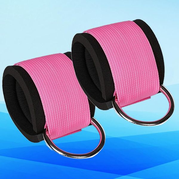 

1 pair sports binding leg buckle fitness training equipment foot rings portal frame leg hip strength trainer ankle tension rope