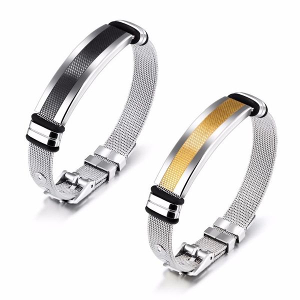 

bangle fate love brand punk men male statement bracelets & bangles metal stainless steel luxury fashion jewelry, Black