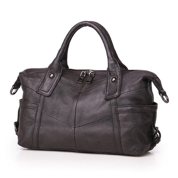 

nesitu coffe grey white black blue genuine leather women handbag lady girl shoulder messenger bag female tote m8922