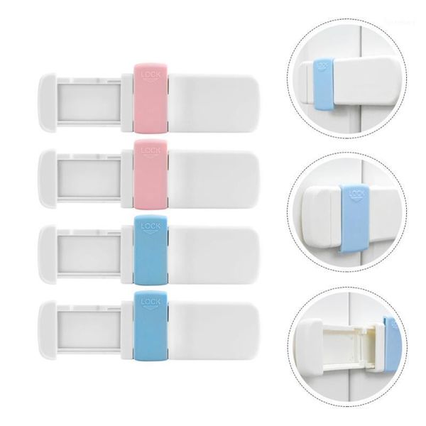 

4pcs child safety cabinet lock baby proof protector drawer door lock1