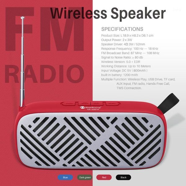 

bookshelf speakers wireless bluetooth speaker radio mini outdoor portable small audio subwoofer speaker1