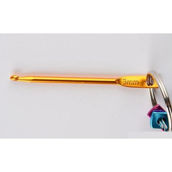 

3pcs/set m 4mm 5mm keychain hooks diy multicolour crafts knitting needles mini aluminu qylqmz tore2010
