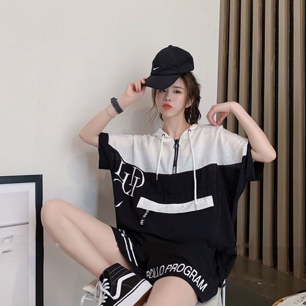 

2021 new female professional sport fashion two ensemble summer dress is high with training suits wives j10v, White