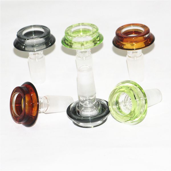 Кальяны двухслойные стеклянные чаши для сухих трав 10 мм 14 мм 18 мм с цветочной снежинкой фильтр чаша для бонгов зола улавливатель курительные миски