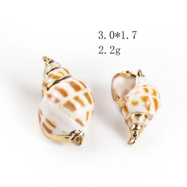 

5pcs natural spiral shell conch charms necklace pendant seashells nautical home decor accessories diy shells for jewelry making h jlltdm