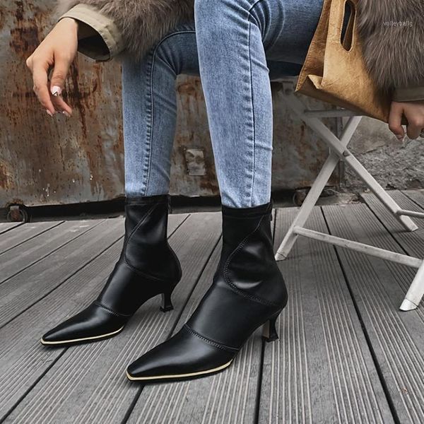 

mljuese 2021 women ankle boots patent leather winter short plush square toe zippers high heels female women boots party dress1, Black