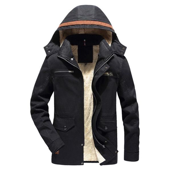 

большой размер метанию зима теплая куртка пальто вскользь сгущает с капюшоном outwear топ блуза открытый рыбалка slim fit solid overcoat002, Black;brown