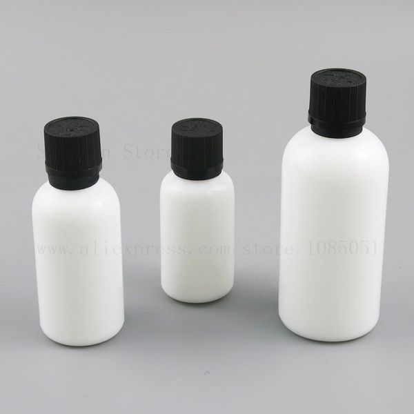 Pentola liquida di vetro Aromaterapia Essenziale Bottiglia di olio Apertura Adattatore Cap Container Makeup 15ml 30ml 50ml Bottiglia da 100 ml 500pcs