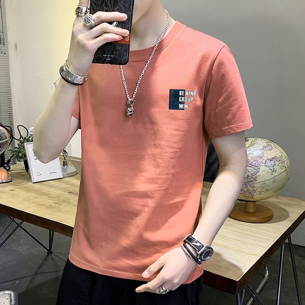 

t3067 new men's short and loose summer fashion half sleeve t-shirt, White;black