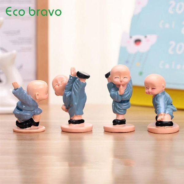 Oggetti decorativi figurine ecobravo resina creativa piccolo monaco ornamenti danno agli studenti premi regali di compleanno regali domestici accessori per la casa