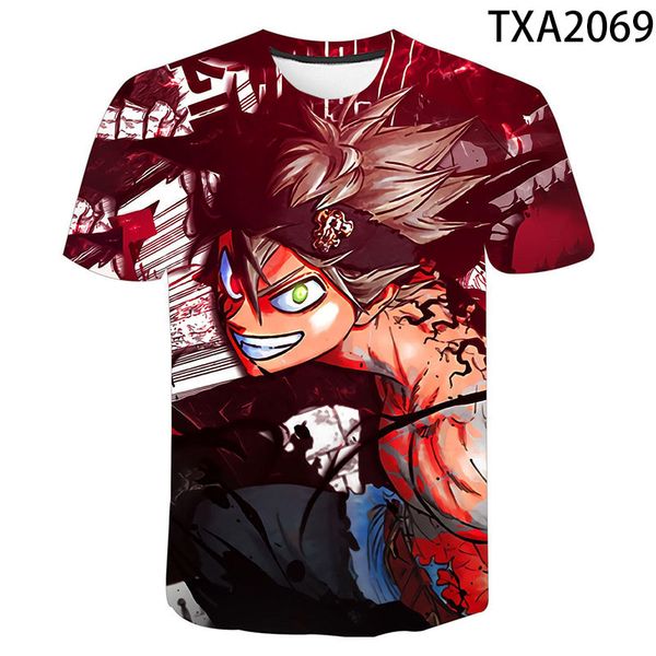 

boy girl anime black clover cool 3d print shirts kawaii kawaii humor men clothing
