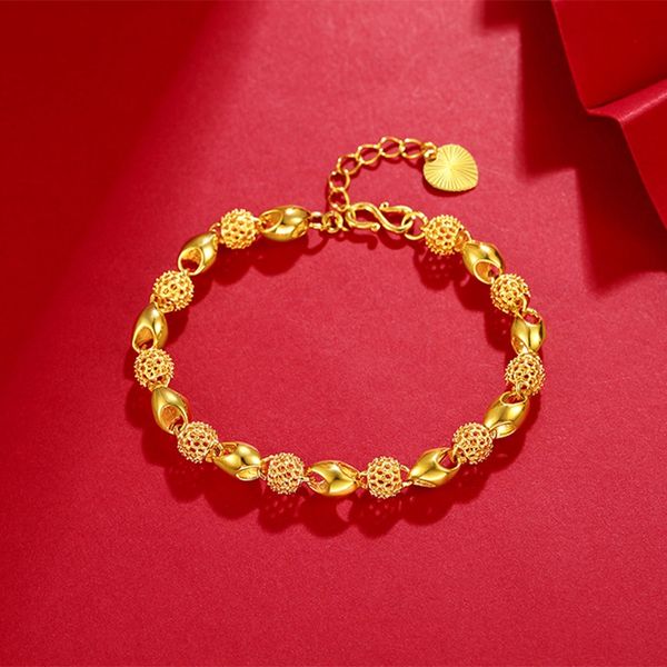 

sand jewelry hollow exquisite buddha beads braceletgold beads braceletbracelet plated 24k gold bracelet woman 7b2pq, Golden;silver