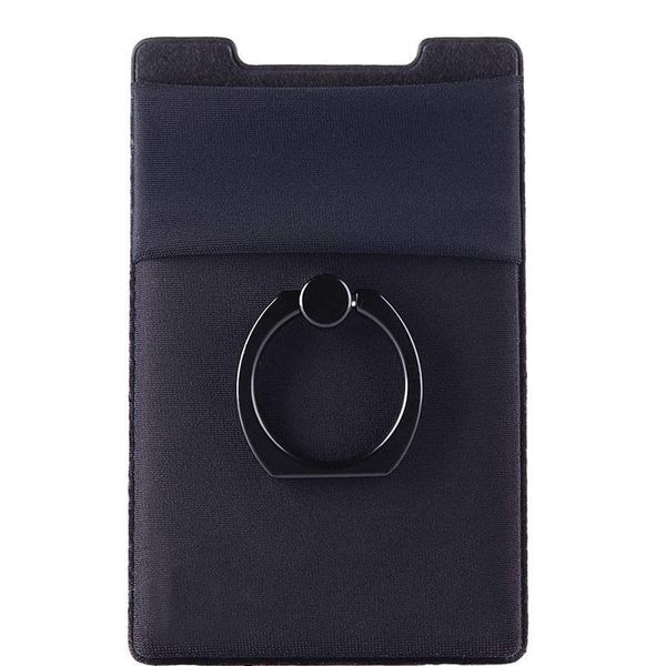 

3-in-1 adhesive sticker phone back cards spandex ring wallet mobile phone id card holder finger grip kickstand dual po wmtfki