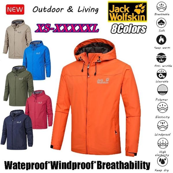 

outdoor hooded soft shell hiking windproof, waterproof warm wolf sports et men's and women, Black;brown