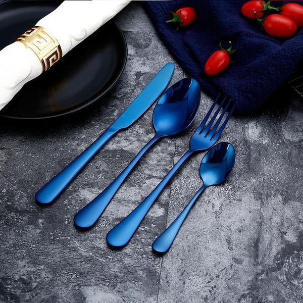 

gold spoon knife set gold cutlery knives sets wedding tableware forks knives spoons silverware travel cutlery set dropshipping h bbycxw
