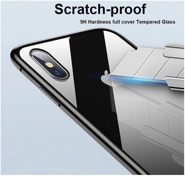 

magnetic adsorption metal case for iphone 12 11 pro max se 2 tempered glass back case for iphone xs sqcykb