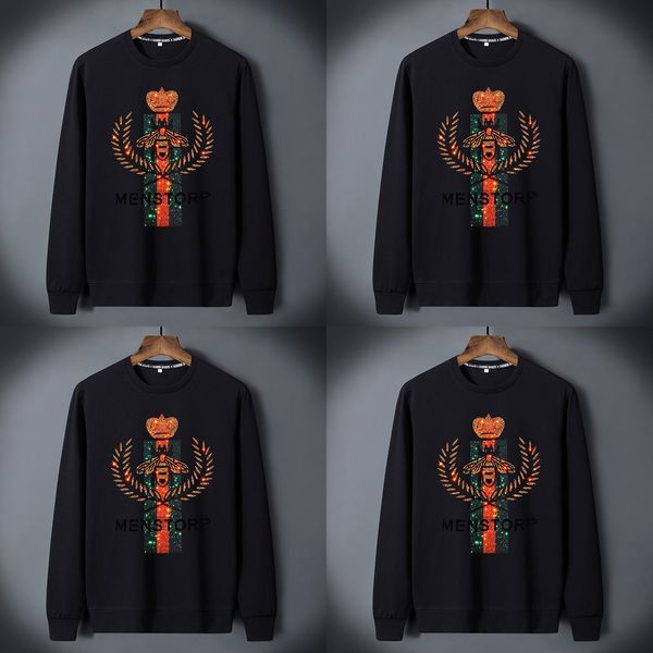 

новый стиль мужской пуловер sweatertop sweaterlong рукав свитер модный тонкий штуцер круглый воротник пуловер тенденции горячей бурения моды, Black