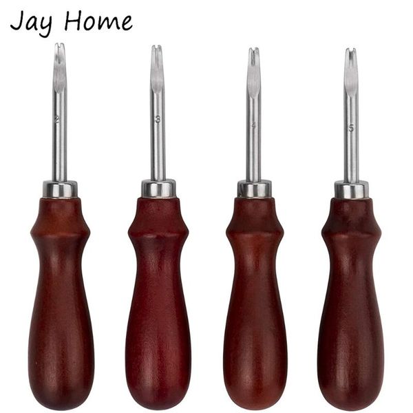 

sewing notions & tools wooden handle leather brim beveler 0.8-1.5mm craft skiving cutting diy accessories, Black