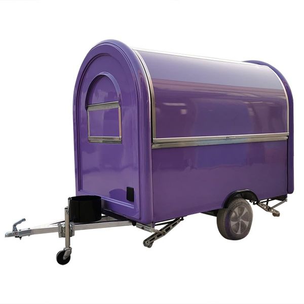 

Mobile Food Trailer Food Truck Purple