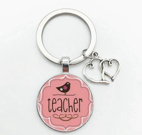 

gift for the teacher day keychain the teacher present cut car key chain ring holder for men jllqav yy_dhhome, Silver