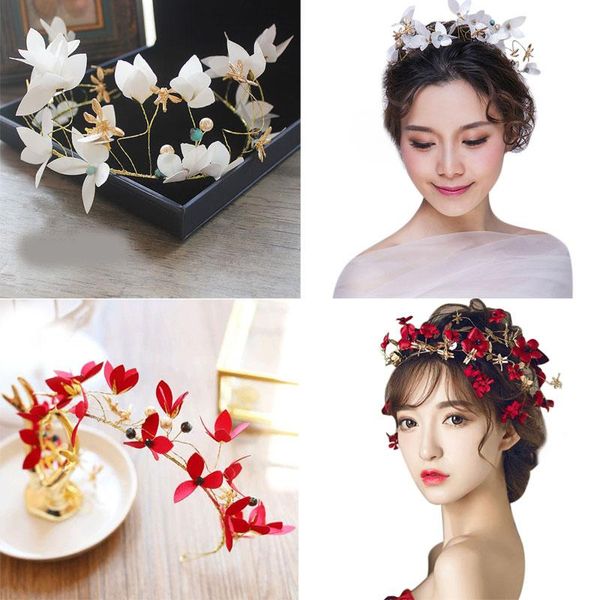

fashion women flower crown headband wedding bridal hairband hair accessories nov99, Golden;silver