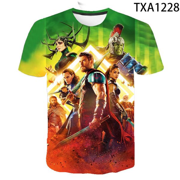 

boy girl thor summer cool 3d print shirts hentai plus size hentai men clothing