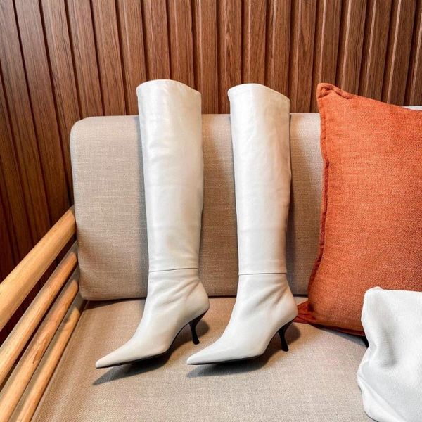 

boots 2021 shoes women black knee-high female autumn winter high