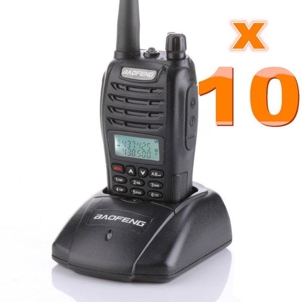 

walkie talkie dhl or fedex 10-sets baofeng uv-b6 vhf/uhf 136-174/400-470mhz dual band radio talkies