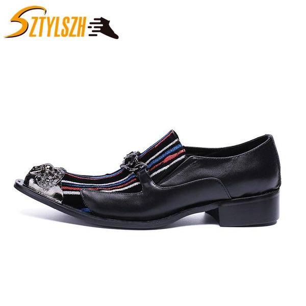 

fashion italian style men dress shoes men formal shoes business pointed toe oxford brand wedding shoe, Black