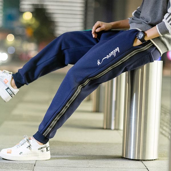 

2021 new spring black autumn green fashionable runners sweatpants male sweat pants f57z