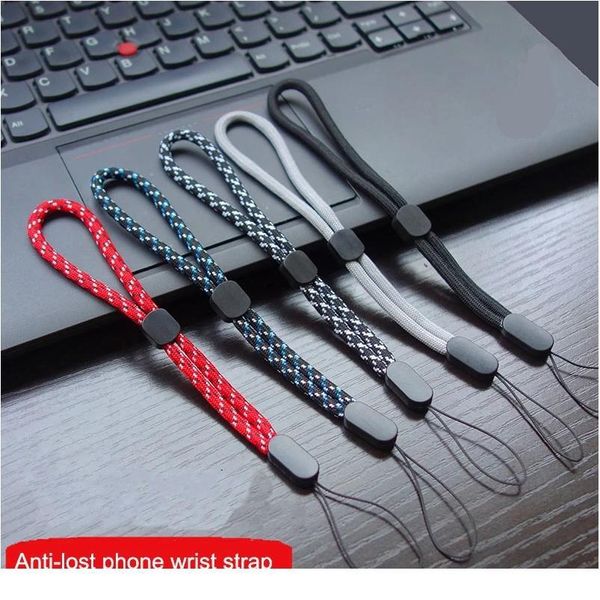 

adjustable hand wrist lanyard strap string for mobile phone keys keychains usb flash drives u disk camera anti-lost qylmhx